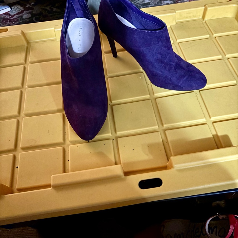 Kelly & Katie Deep Purple Heeled Boots